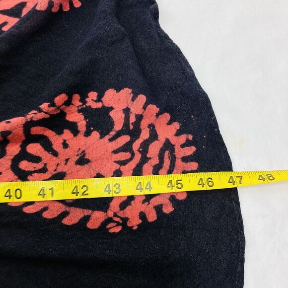 Laddi Vtg Dress Long Maxi Paisley Black One Size Indian Beach - Picture 8 of 11